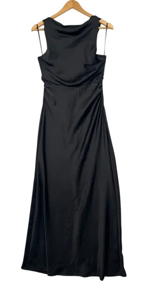 New Hello Molly Dress Womens Medium Black Maxi Evening Formal Elegant Prom Sexy thumbnail 1