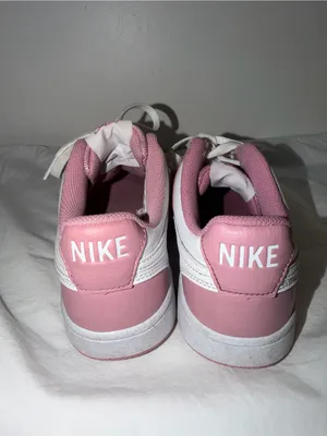 Nike Women's Pink and White Low-Top Sneakers thumbnail 5