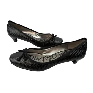 *Sam Edelman Hope Kitten Heels Women’s Size Back Patent Leather Academia Croc thumbnail 7