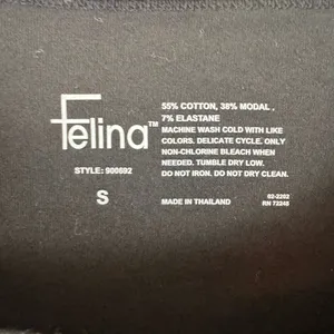 Felina Black Side Shirred Maternity Tee Small thumbnail 4