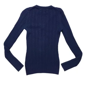 Vintage American Eagle Cable Knit Sweater Large Blue V Neck Preppy Y2K thumbnail 8