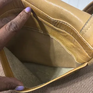 Vintage Tan Genuine Leather Shoulder Bag thumbnail 9