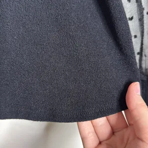 Mi Ami Francesca's Victorian Clip Dot Puff Sheer Long Sleeve Blouse size S thumbnail 6