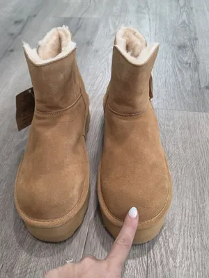 Bearpaw NWOB Women's Suede Zip-Up Ankle Boots With Sheepskin Lining Size 13 thumbnail 4