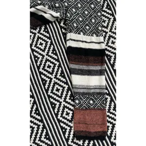 Buckle Striped Fly Away Knit Cardigan Sweater thumbnail 13