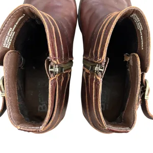 Born Payton‎ Buckle Ankle Boots Sz 8.5 Brown Leather Western Chic thumbnail 7