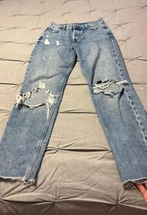 H&M Denim Jeans Boyfriend Low-Waist thumbnail 1