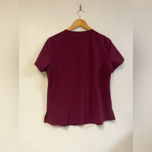 Women’s Dickies‎ EDS Signature V-Neck Scrub Top – Wine – Size M thumbnail 5