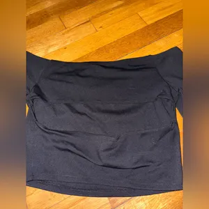 garage off the shoulder open back long sleeve top thumbnail 3