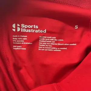 Sports Illustrated athletic leggings. Size Small. Red. NWOT. thumbnail 6