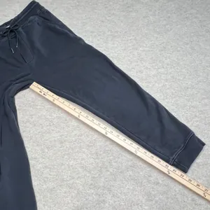 AllSaints Sweatpants‎ Velour Lined Washed Black Joggers XL Ramskull Logo Y2K EUC thumbnail 8