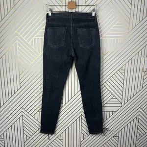 Hudson‎ Jeans The Stevie Midrise Lace Up Skinny Jeans in Vacancy Gray Size US 27 thumbnail 8