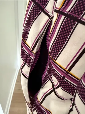 Ski Plaid Hooded Snow Jacket in Purple & White thumbnail 4