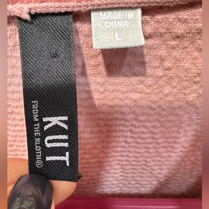 Kut From The Kloth Pink Corduroy Jacket Shacket Coat Button Up thumbnail 3
