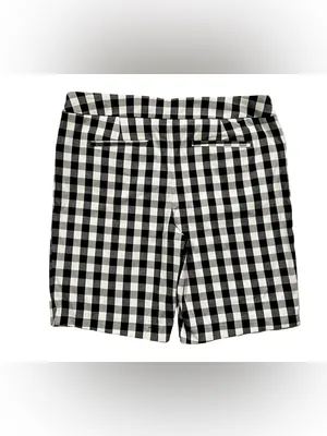 Time and Tru Black & White Gingham Bermuda Shorts Size XL NWT thumbnail 5