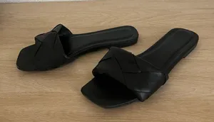 ASOS DESIGN Forty woven flat sandals in black Size 5.5 thumbnail 6