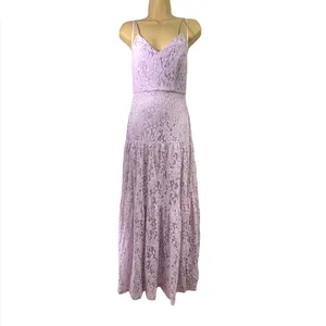 Lulus lace lavender maxi formal dress Xs thumbnail 3