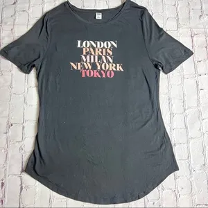 Old Navy Womens City Graphic Short Sleeve Sz M thumbnail 1