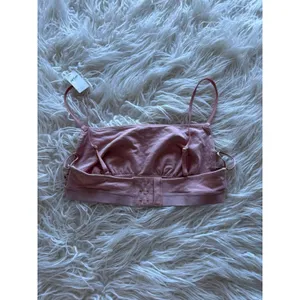 Aerie Real Good Strappy Side Lace Up Bralette Pink Size Medium thumbnail 4