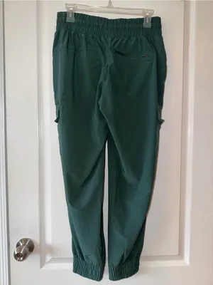Women's Dark Green Cargo Jogger Pants/ scrub pants thumbnail 3