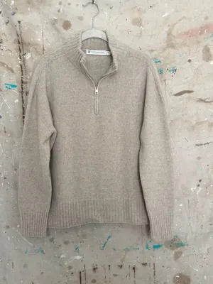 Tesma Cashmere 1/4 Zip Polo Sweater thumbnail 3