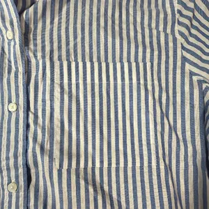 J.Crew Size L Blue White Striped Cotton Button Down Shirt Long Sleeve Officewear thumbnail 5