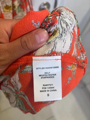 Superfoxx Floral Wrap Maxi Dress Coral Orange Short Sleeve Size Small thumbnail 4