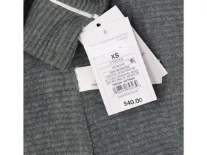 NEW Auden Cozy Ribbed Notch Collar Long Sleeve Pajama Top 94437845 Gray XS thumbnail 5