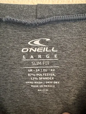 O'Neill Long Sleeve Crew in Charcoal Gray thumbnail 2