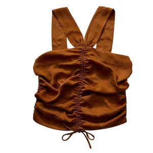 Lush Bronze Satin Tank Top Women Size Small | 18-4 thumbnail 3