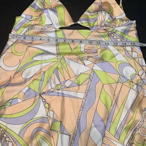 Zara Multicolor Cutout Backless Side Zip Dress size L thumbnail 12