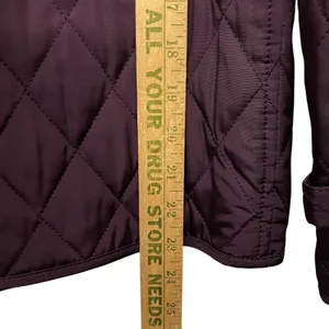 Talbots Winter Jacket Size Small Deep Plum Quilted‎ Lightweight Coat thumbnail 5