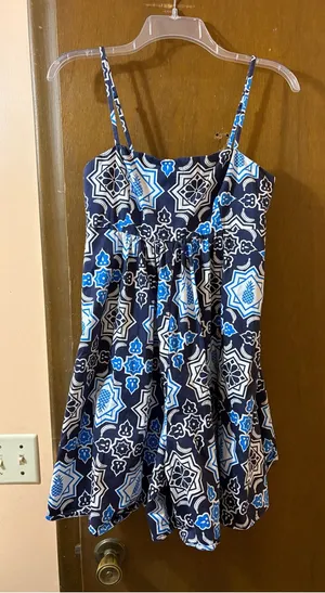 Hutch Anthropologie Fruit Romper in Navy & Blue thumbnail 1