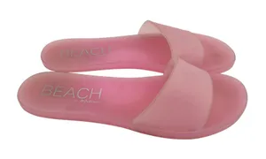 Anthropologie Matisse Beach Sol Slide Sandals pink slip on jelly beach size 7 thumbnail 1