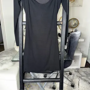 Princess Polly Nolan Long Sleeve Mini Dress Black Womens US 8 New NWT thumbnail 7