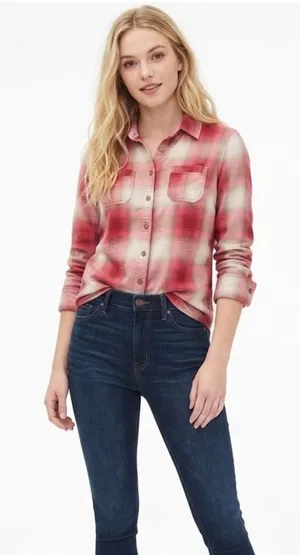 Aeropostale plaid button down shirt size medium thumbnail 1