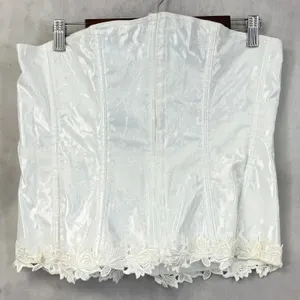 Vintage Empire Intimates Corset‎ Top Women 44 Floral Jacquard Regency Coquette thumbnail 11