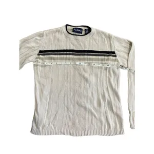 ‎PLANKS cream vintage sweater with stripe XL thumbnail 2