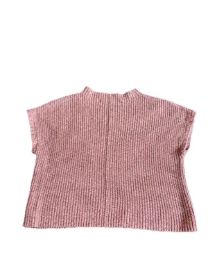Free People Beach Pink Ribbed Knit Boxy Cropped Sweater Pocket X-Small Women's thumbnail 8