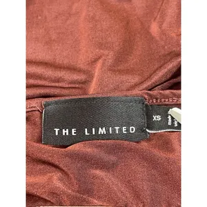 The Limited XS Brown Lace Trim Tank Top Spaghetti Strap Stretch Sequins Y2K 90s thumbnail 4