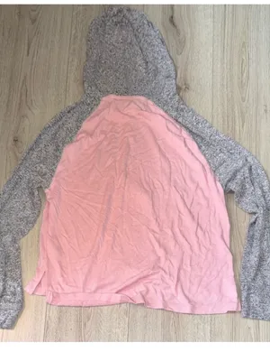 Victoria’s Secret pink grey gray hoodie sweatshirt hooded sweater thumbnail 2