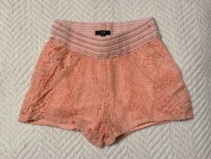 Salmon summer lace shorts Pink Size M thumbnail 1