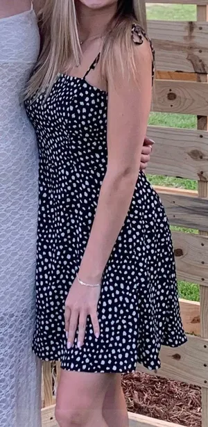 Dry Goods Lola Grace Black And White Polka Dot Dress thumbnail 1