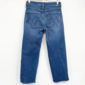 Mother Womens Blue Mid Rise Straight Leg Classic Denim Jeans Size 28 thumbnail 7
