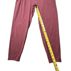 Vuori At Ease Pants Women's Sz Med Rosewood Ribbed Modal Athleisure Lounge Yoga thumbnail 7