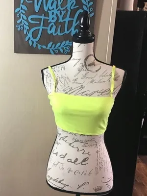 American Apparel Neon Lime Cotton-Spandex Tank thumbnail 5