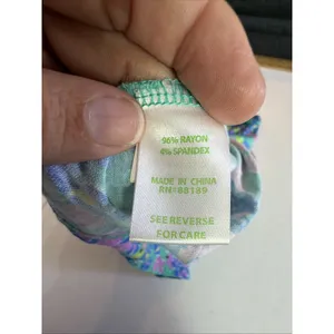 Lilly Pulitzer Strapless mini Dress Blue Floral womens XS preppy festival beach thumbnail 7