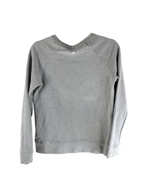 Barbour Womens Sweatshirt Pullover Crew Neck Lighthouse Heathered Gray US 4 thumbnail 2