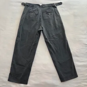 Anthropologie Slouched Trousers Gray Button Fly Pants Womens Size 26 Wide Leg thumbnail 2