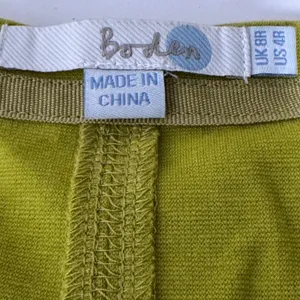 Boden Womens Chartreuse Yellow Shift Dress‎ Notch Neck Pockets US 4R thumbnail 6